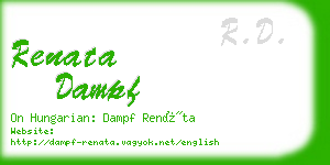 renata dampf business card